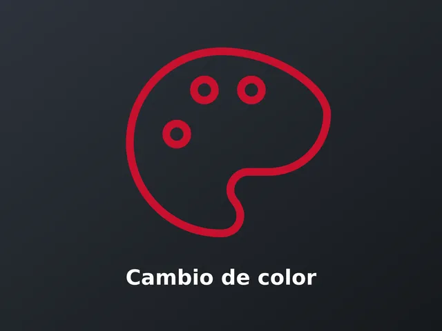 Cambio de color de la cinta