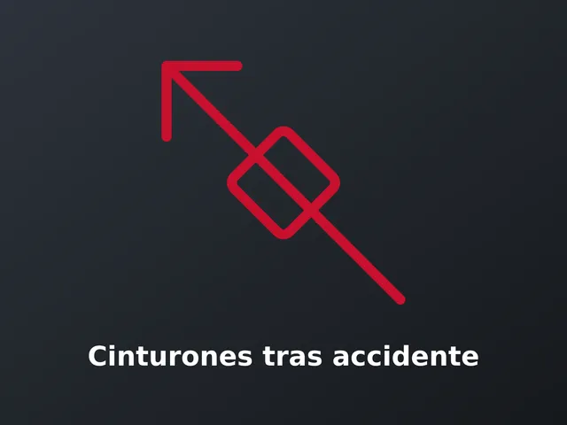 Reparación de cinturones tras accidente